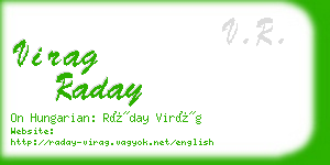 virag raday business card